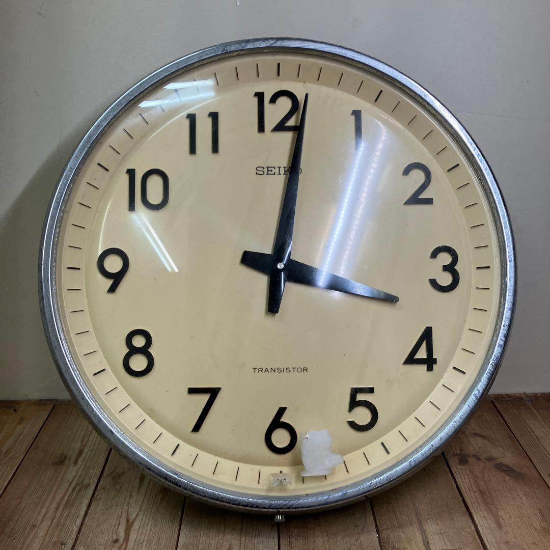 E-3 ジャンク セイコー 掛け時計 掛時計 ウォールクロック トランジスタ