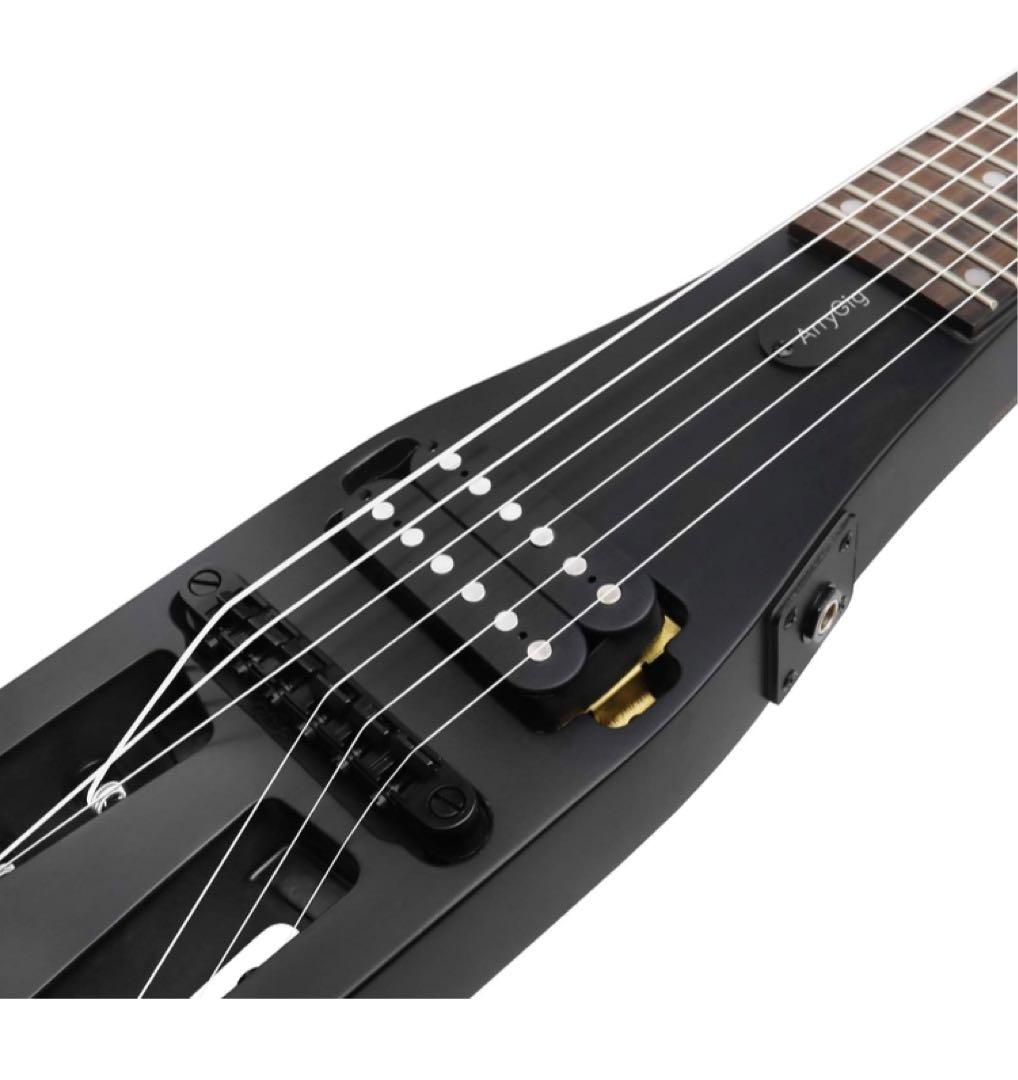 Anygig ポータブル　トラベルエレキギター 82CM 1.6KG ブラック