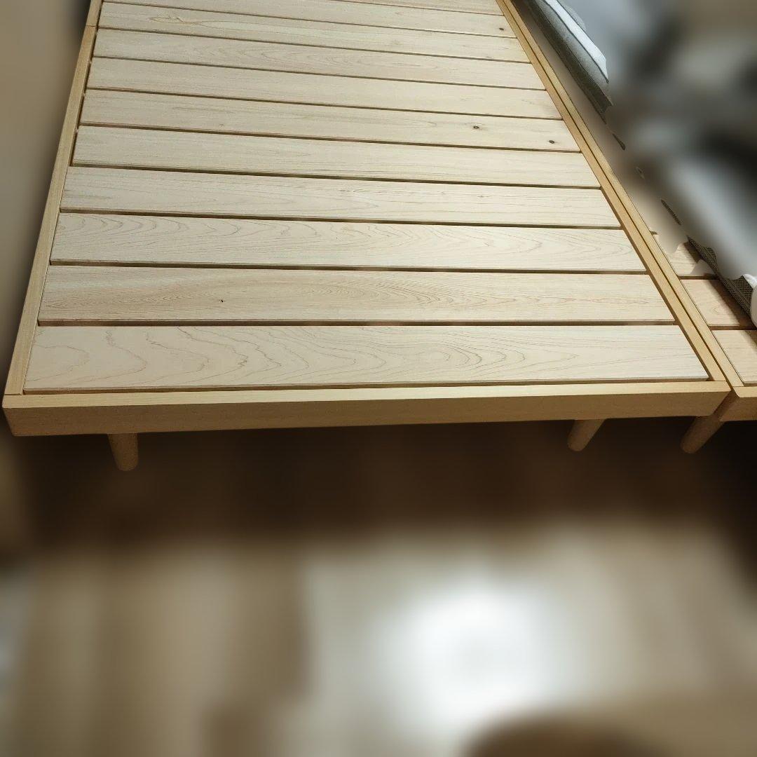 キシル ベッドF スタンダード S 国産 ひのき すのこ ベッド シングル 木製