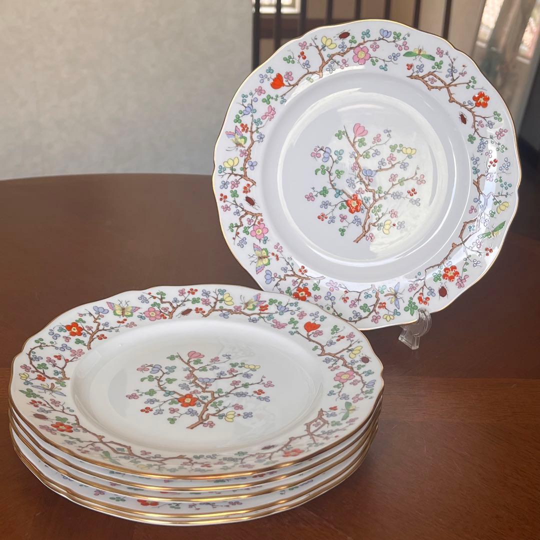 【希少品】スポード ★Shanghai★シノワズリ　デザート皿　6枚