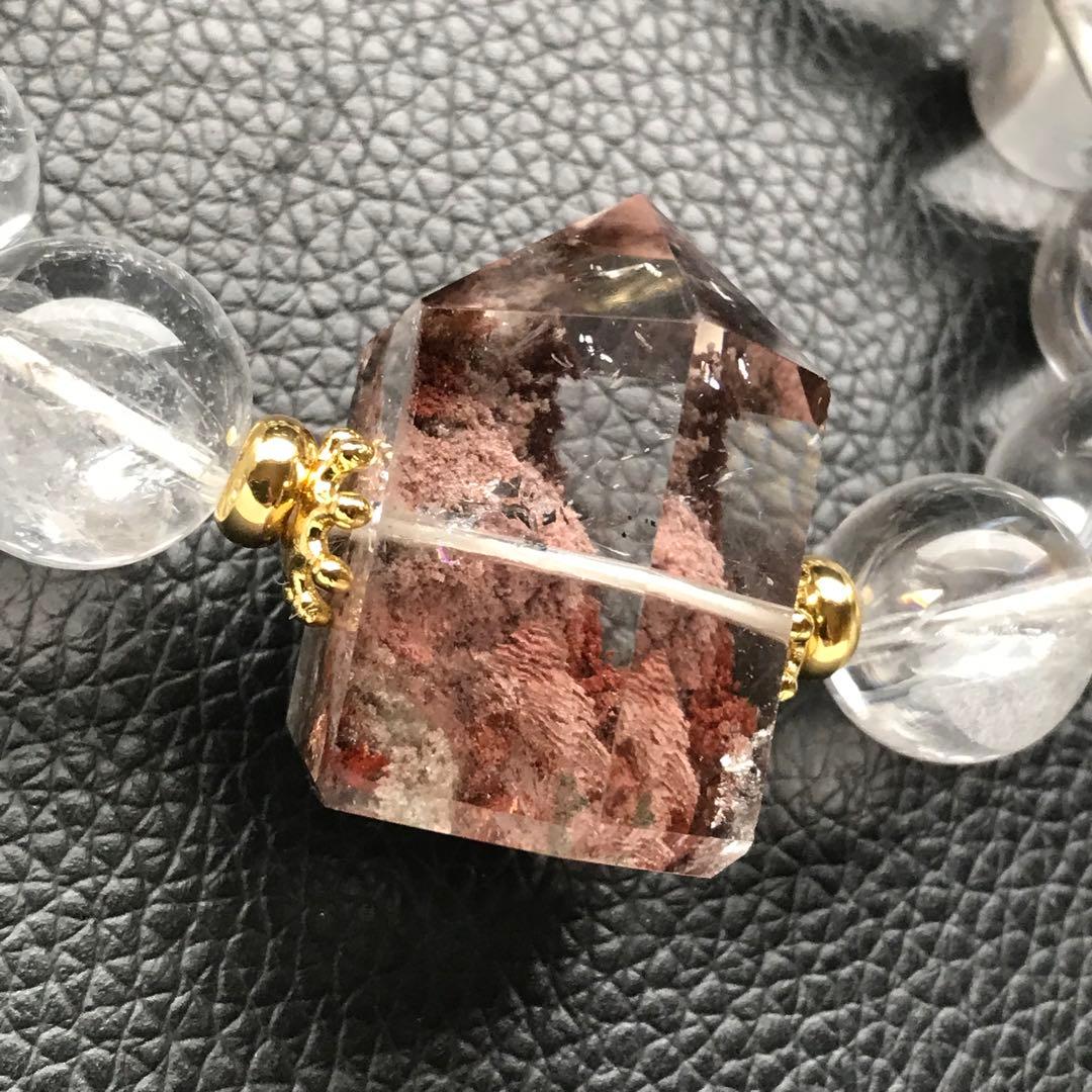 ピンクガーデンクォーツポイントブレス❣️16.2cm