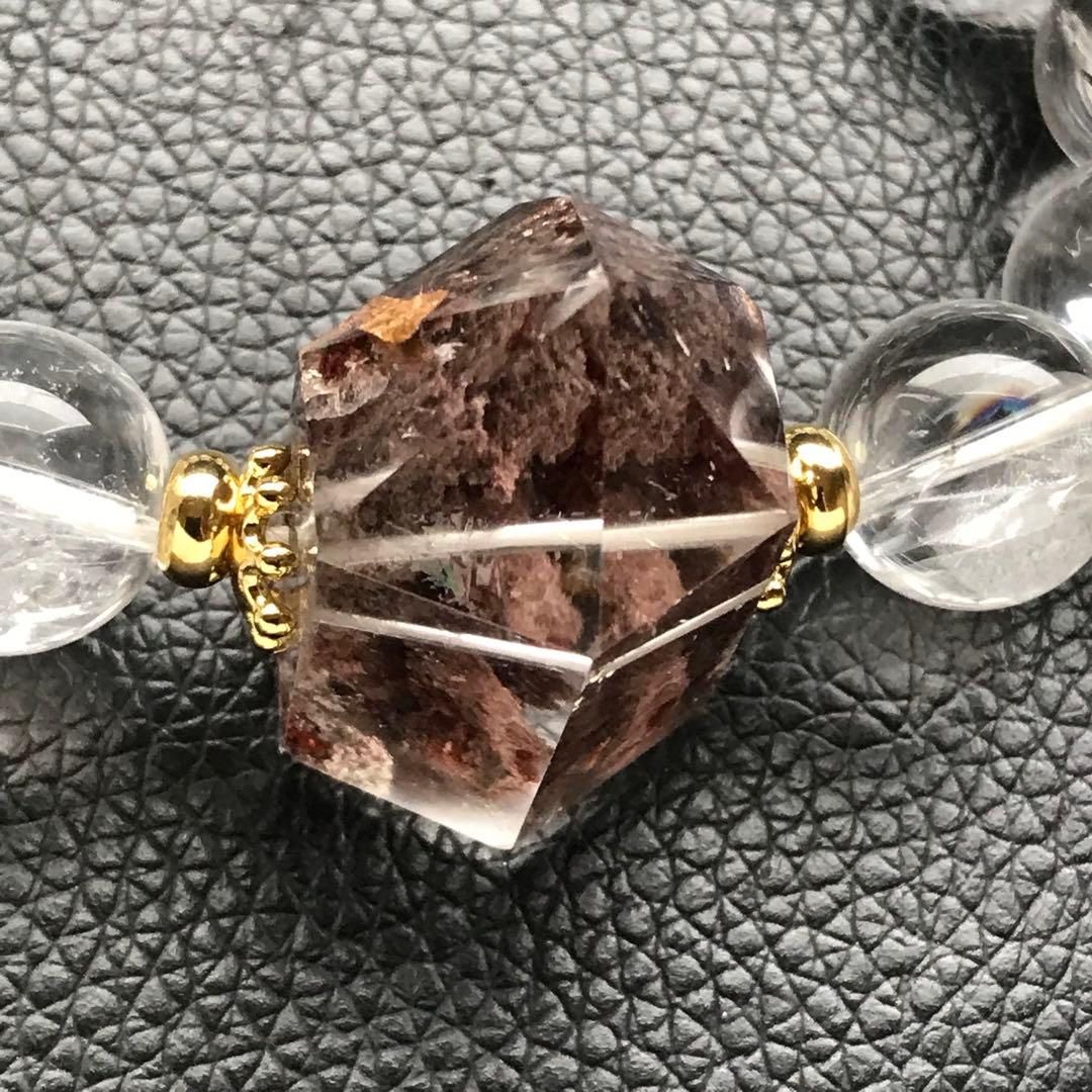 ピンクガーデンクォーツポイントブレス❣️16.2cm