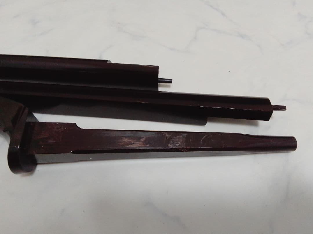 樹脂製 三味線 中棹 皮破れなし 全長約98cm 棹幅約26mm プラスチック製