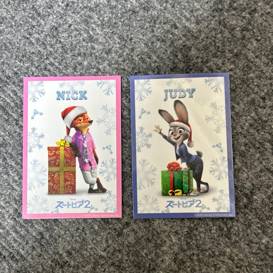う*ろ様 ズートピア2 入場者特典 ニック ジュディ カード - メルカリ