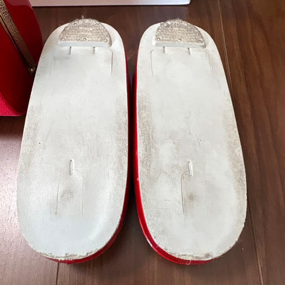 七五三　7歳　草履・バッグ　2点セット　ちりめん　八重桜