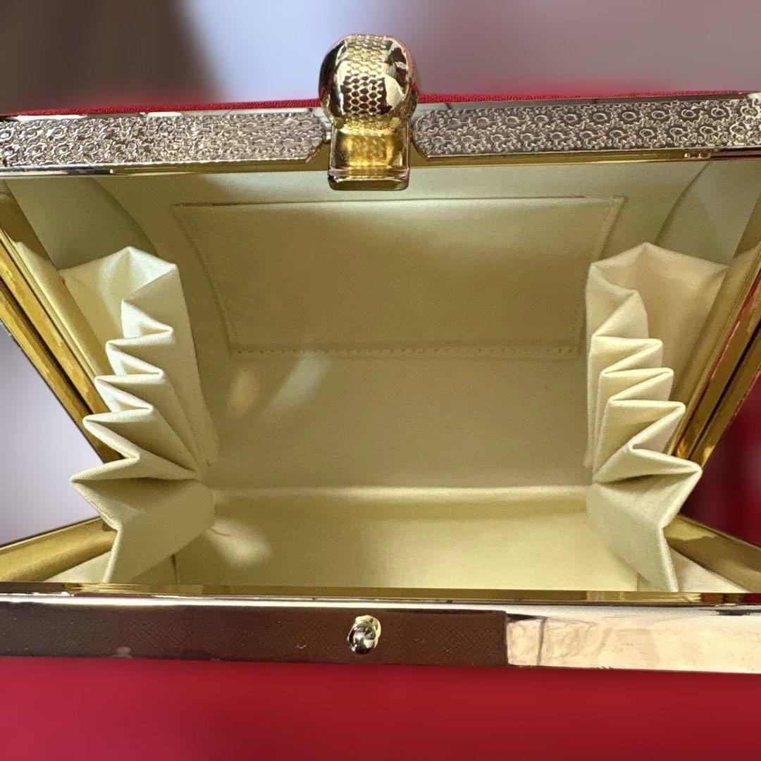 七五三　7歳　草履・バッグ　2点セット　ちりめん　八重桜