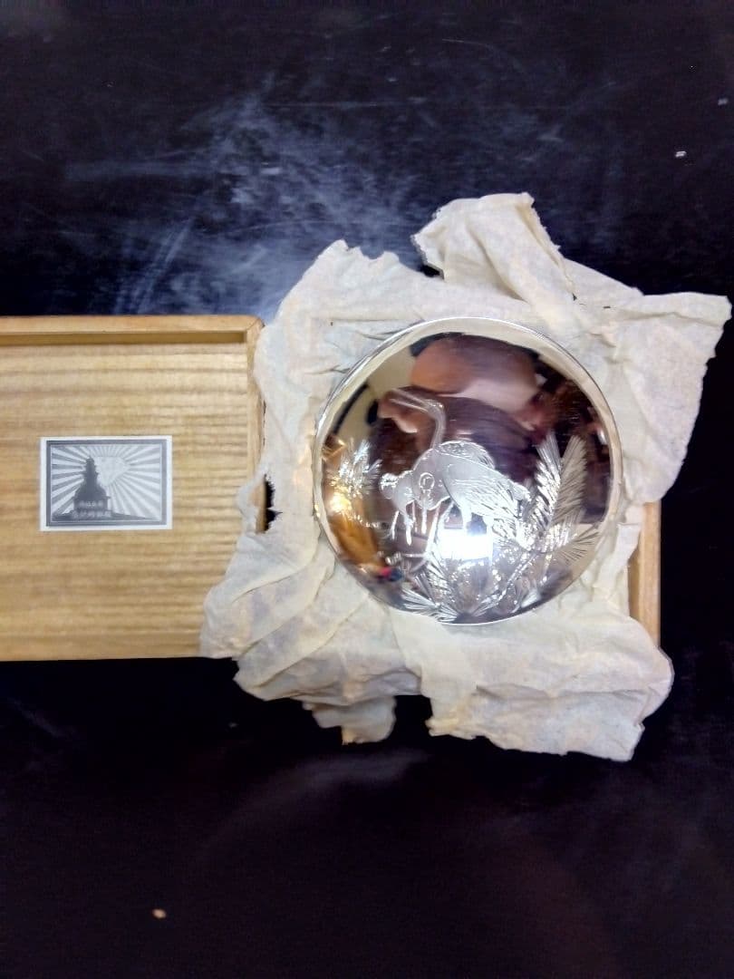 あ*3様 純銀 服部式 銀杯（鶴）