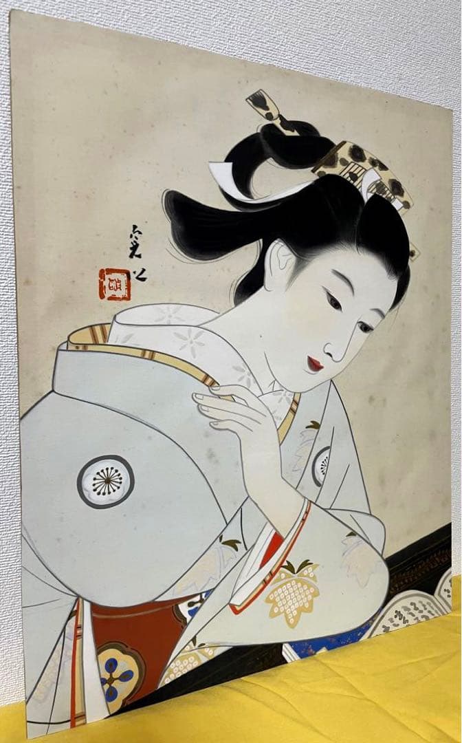 中村貞以 日本画 原画 約F8 絹本 貴重 真作保証 1点もの - メルカリ