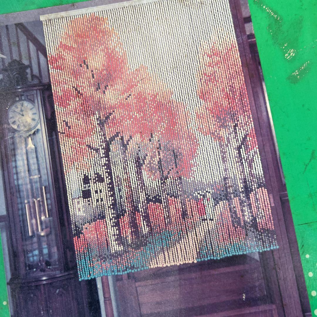 スキルスクリーン 並木 ビーズのれん 昭和 箱難あり 作り方無し - メルカリ