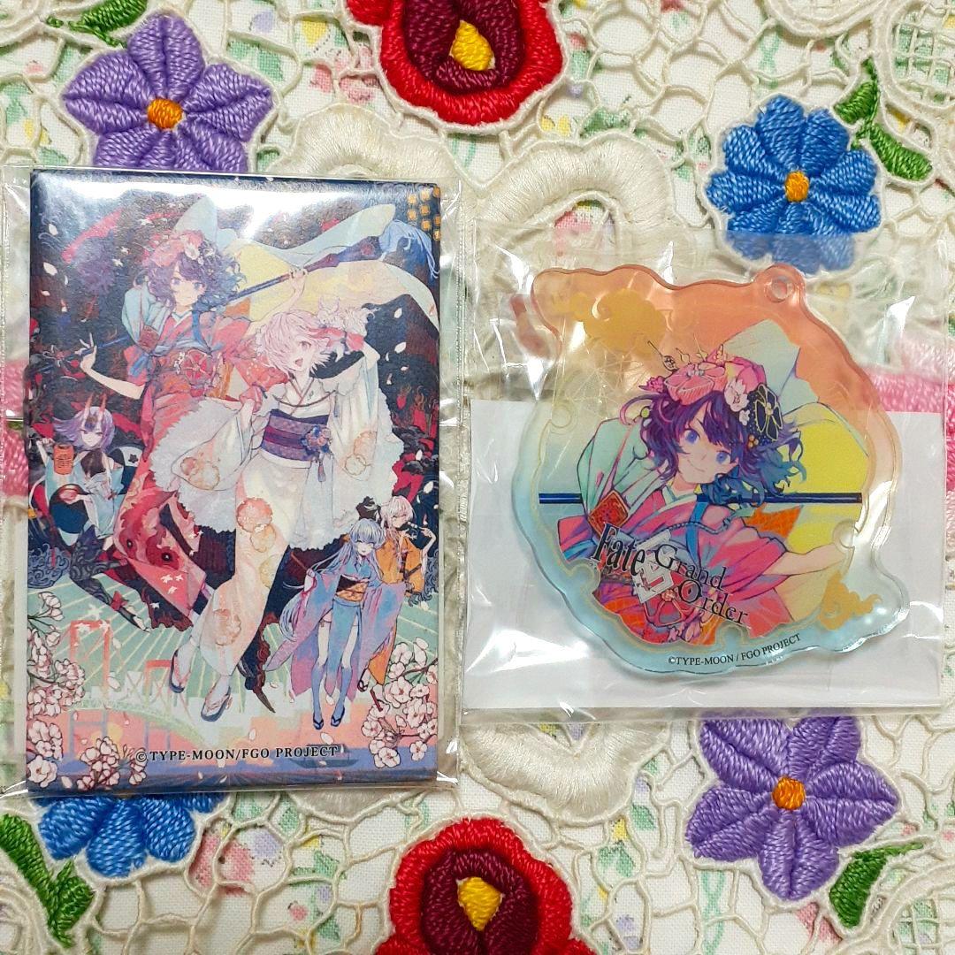 江戸祭 Fate/Grand Order スクエア缶バッジ キーホルダー fgo