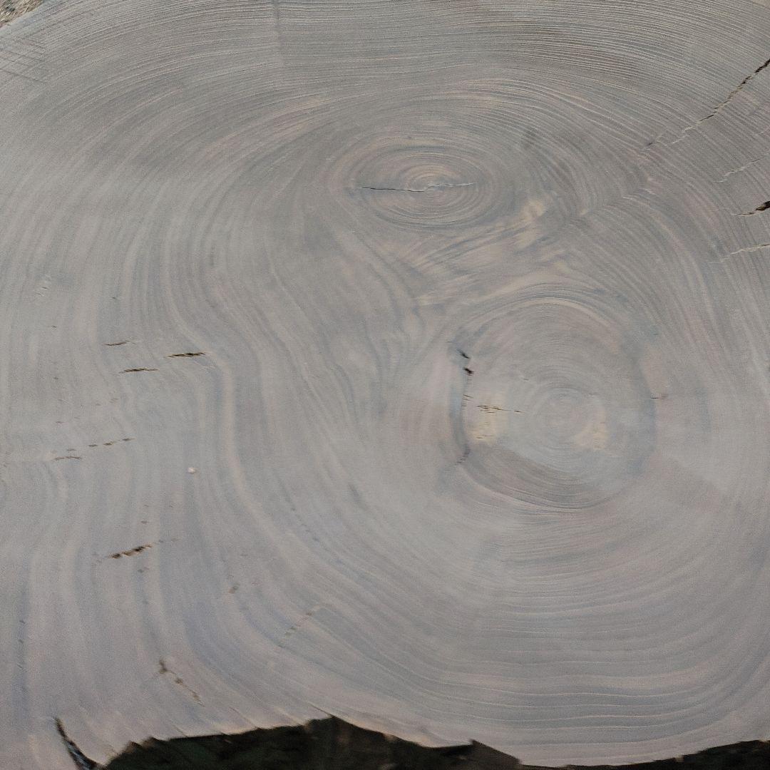 神代欅　ケヤキ　輪切　一枚板　花台　飾り台　銘木　無垢材/自然素材　番号84