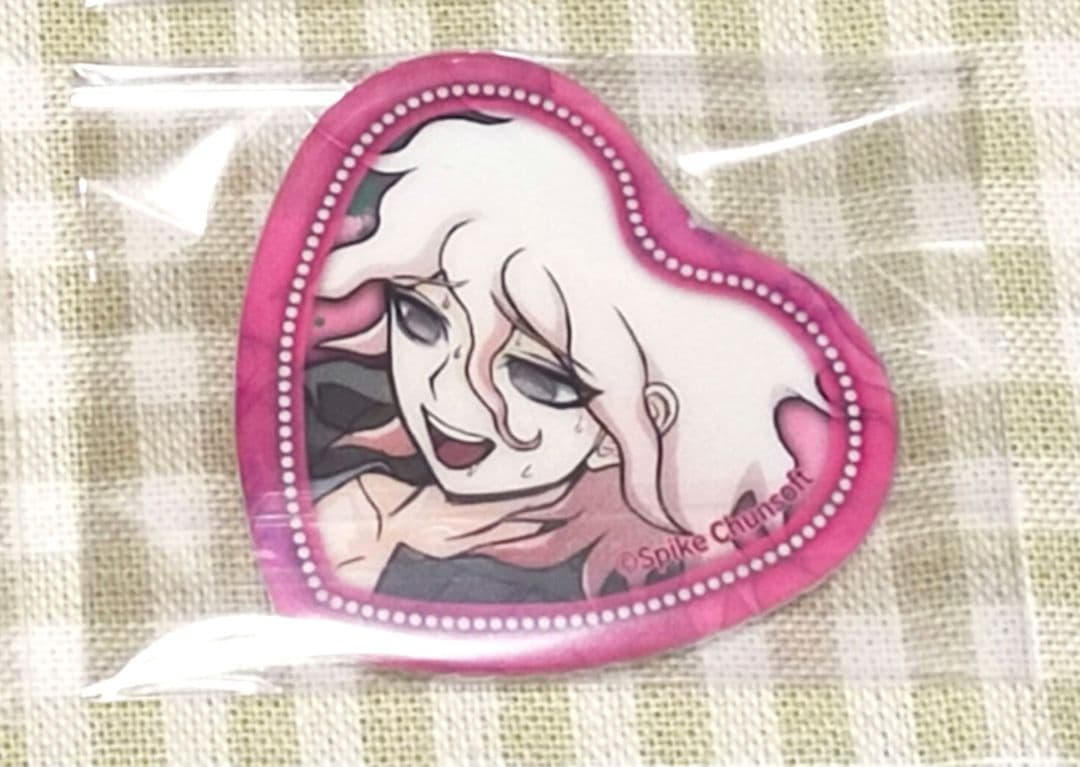 ダンガンロンパ 照れ顔 ハート 缶バッジ namco ナンジャ コラボ 狛枝