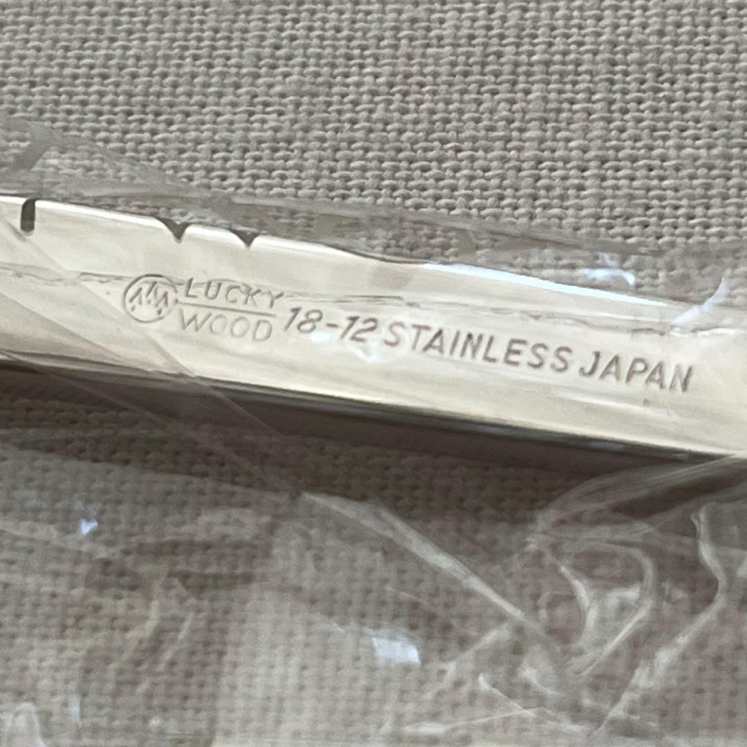ラッキーウッド スカンジナビア 18-12ステンレス スープスプーン フォーク