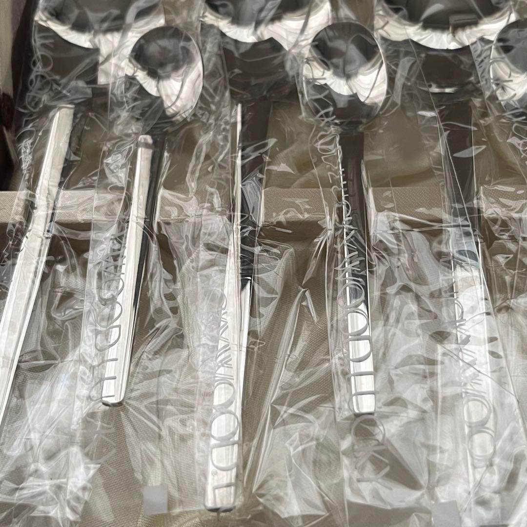 ラッキーウッド スカンジナビア 18-12ステンレス スープスプーン フォーク