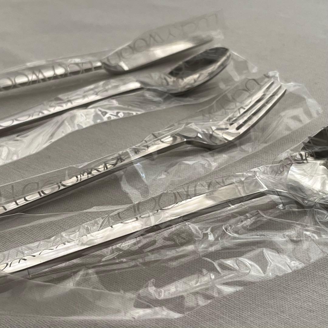 ラッキーウッド スカンジナビア 18-12ステンレス スープスプーン フォーク