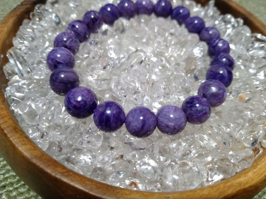 (美品)　チャロアイト(2A)　パワーストーンブレスレット