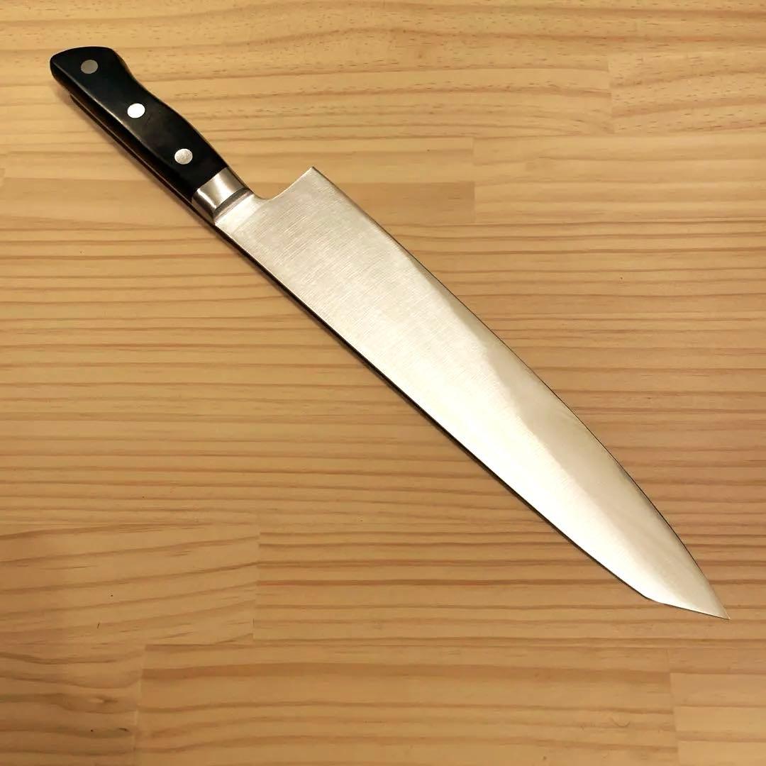 切付型牛刀 切付け 牛刀 ステンレス 9寸 27cm 新品未使用品 研ぎ済み