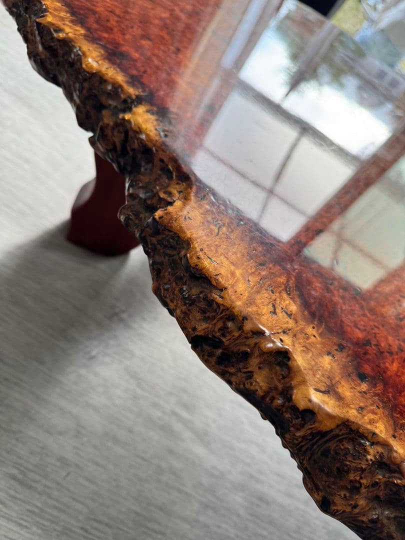 1枚板　花梨　希少　ローテーブル　年代物