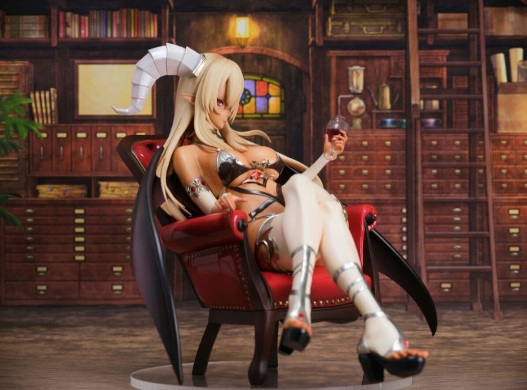 悪魔娘ちゃん おだじょー ガレージキット 塗装済み 完成品　booth正規品