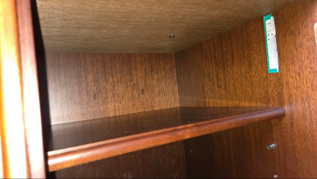 マルニ 地中海シリーズ 飾り棚 ガラスショーケース開戸棚 花見川区にてお渡し歓迎