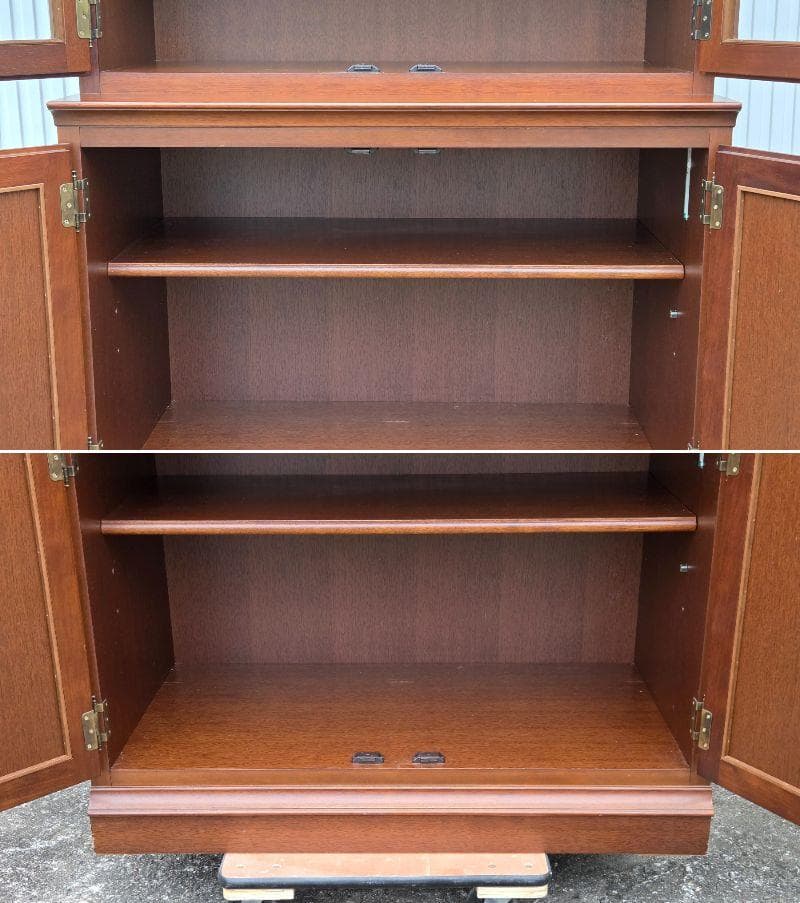 マルニ 地中海シリーズ 飾り棚 ガラスショーケース開戸棚 花見川区にてお渡し歓迎