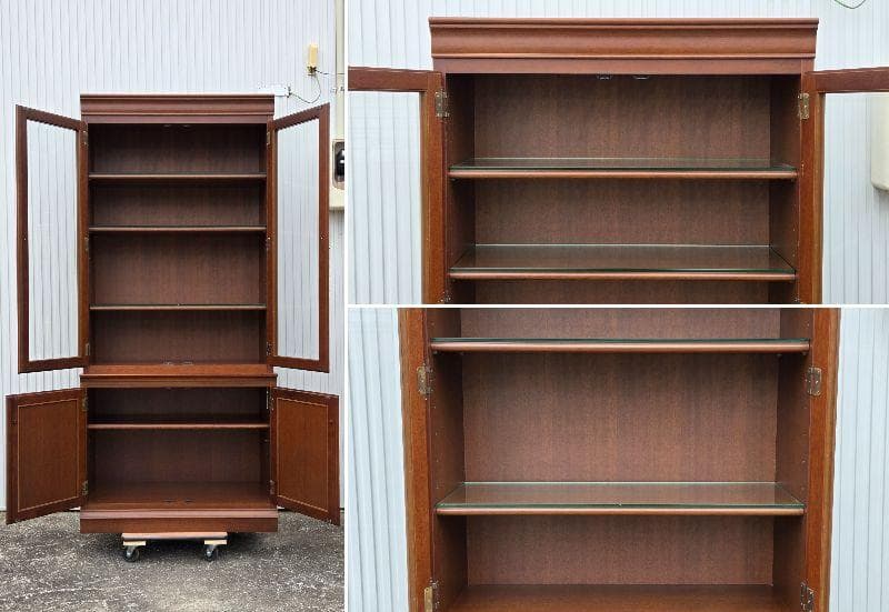 マルニ 地中海シリーズ 飾り棚 ガラスショーケース開戸棚 花見川区にてお渡し歓迎