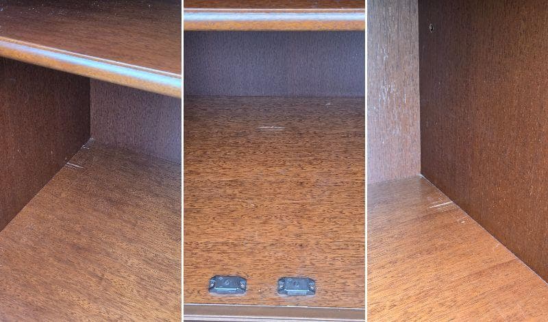 マルニ 地中海シリーズ 飾り棚 ガラスショーケース開戸棚 花見川区にてお渡し歓迎