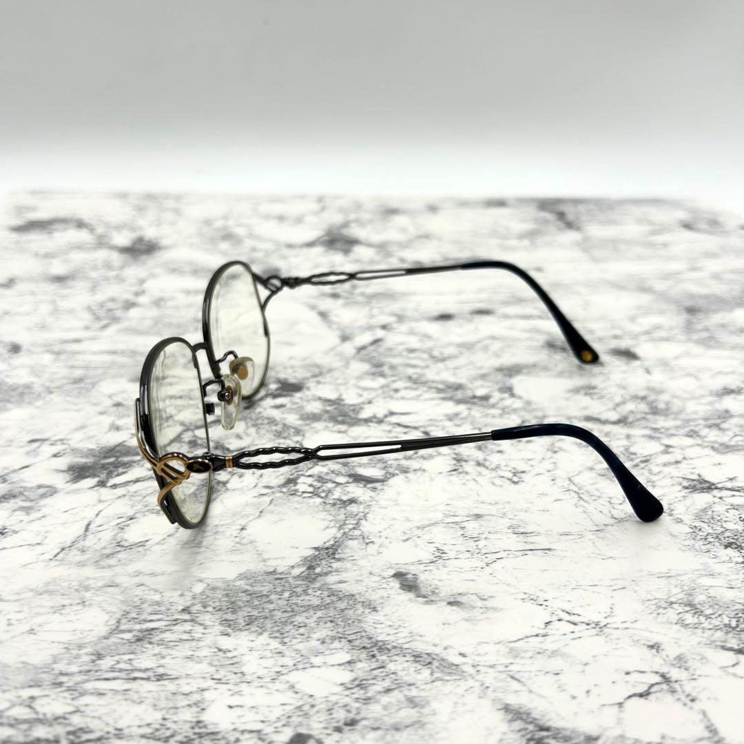 美品　BURBERRY　メガネ　ゴールドフレーム　472　眼鏡　バーバリー