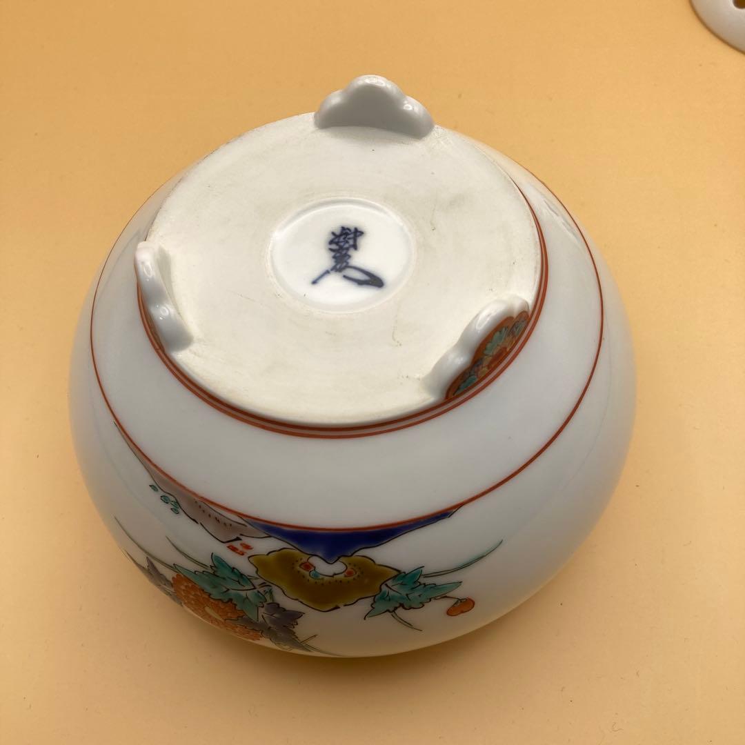 十三代　酒井田柿右衛門　花鳥文香炉　有田焼