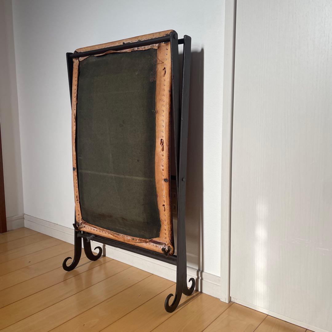 フォールディングチェアスツール アイアン 折り畳み椅子 アンティーク