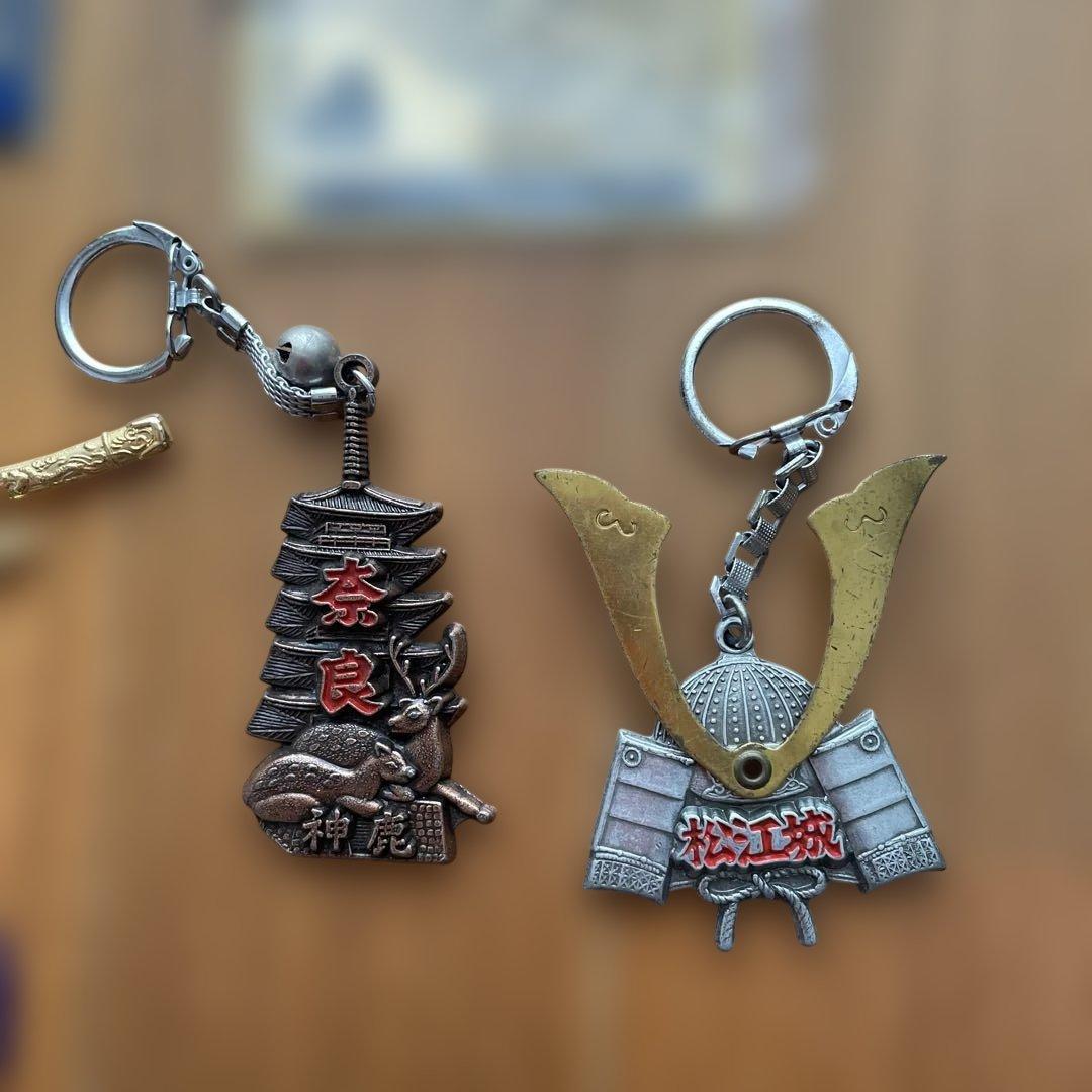 ご当地キーホルダー まとめ売り 液晶温度計 奈良 富士山 平成レトロ