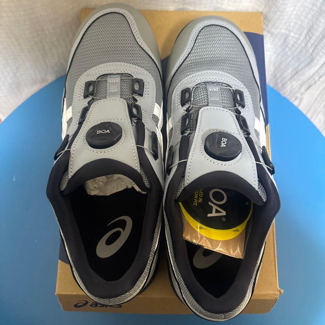 最終値下げ！ ASICS BOAシステム安全靴 グレー/ホワイト