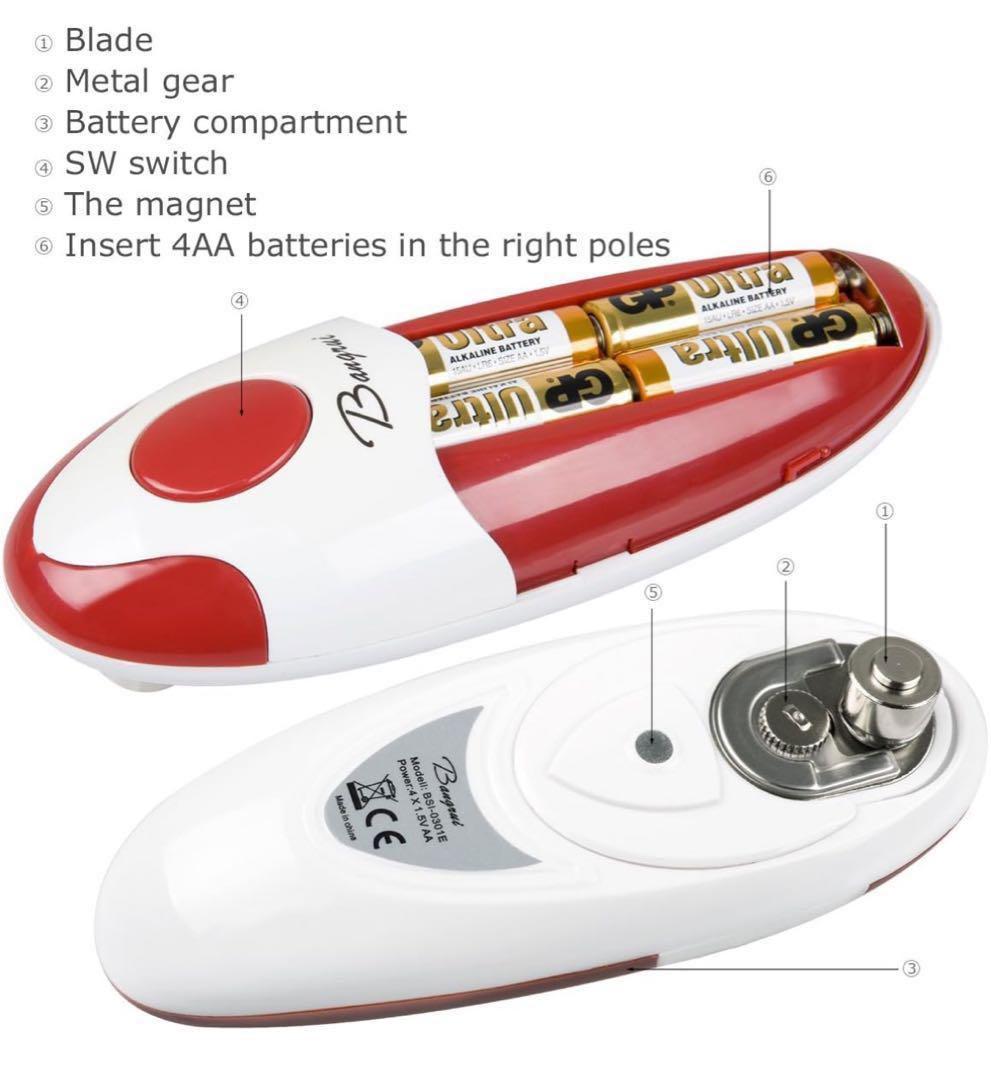 缶切り 電動缶切り キッチン コードレス ワイヤレス 電動