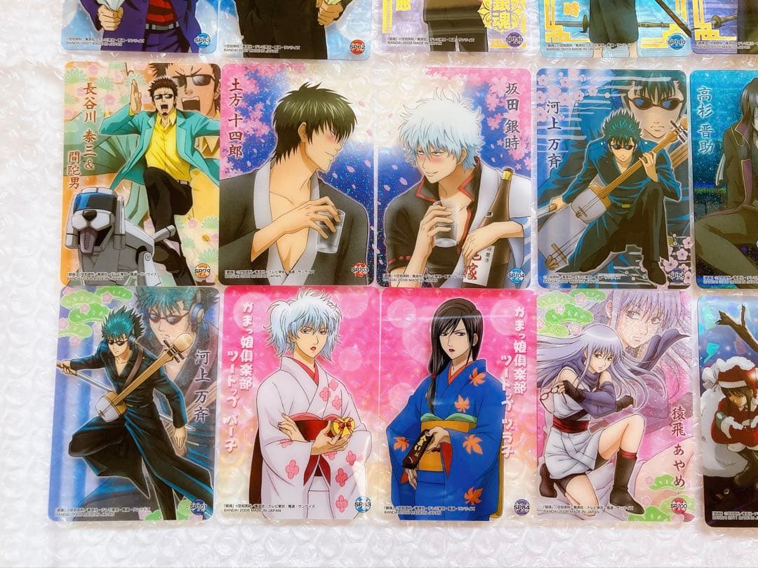 銀魂 カード 128枚 レア 箔押し カードダス ウエハースカード