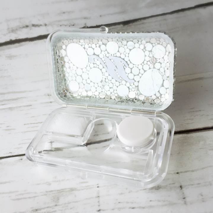 印鑑ケース イニシャル デコ クリア