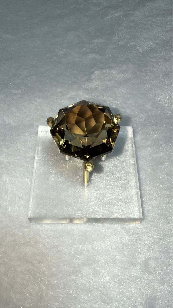 ブラジル産スモーキー宝石カット オクタゴナルモディファイド