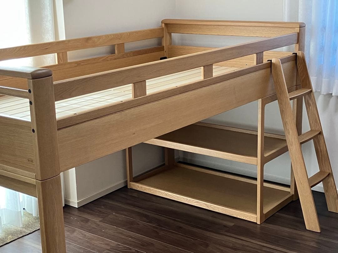 浜本工芸　No.5000 国産品　ミドルベッド　ナチュラルオーク