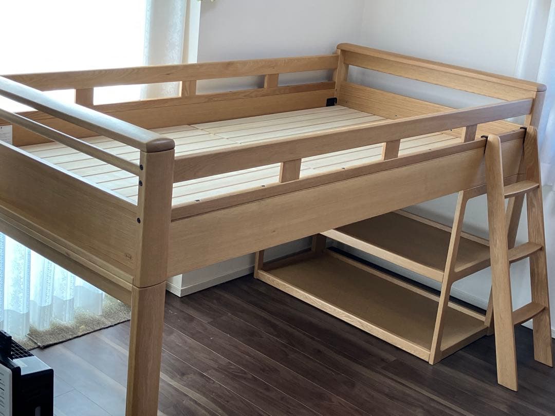 浜本工芸　No.5000 国産品　ミドルベッド　ナチュラルオーク