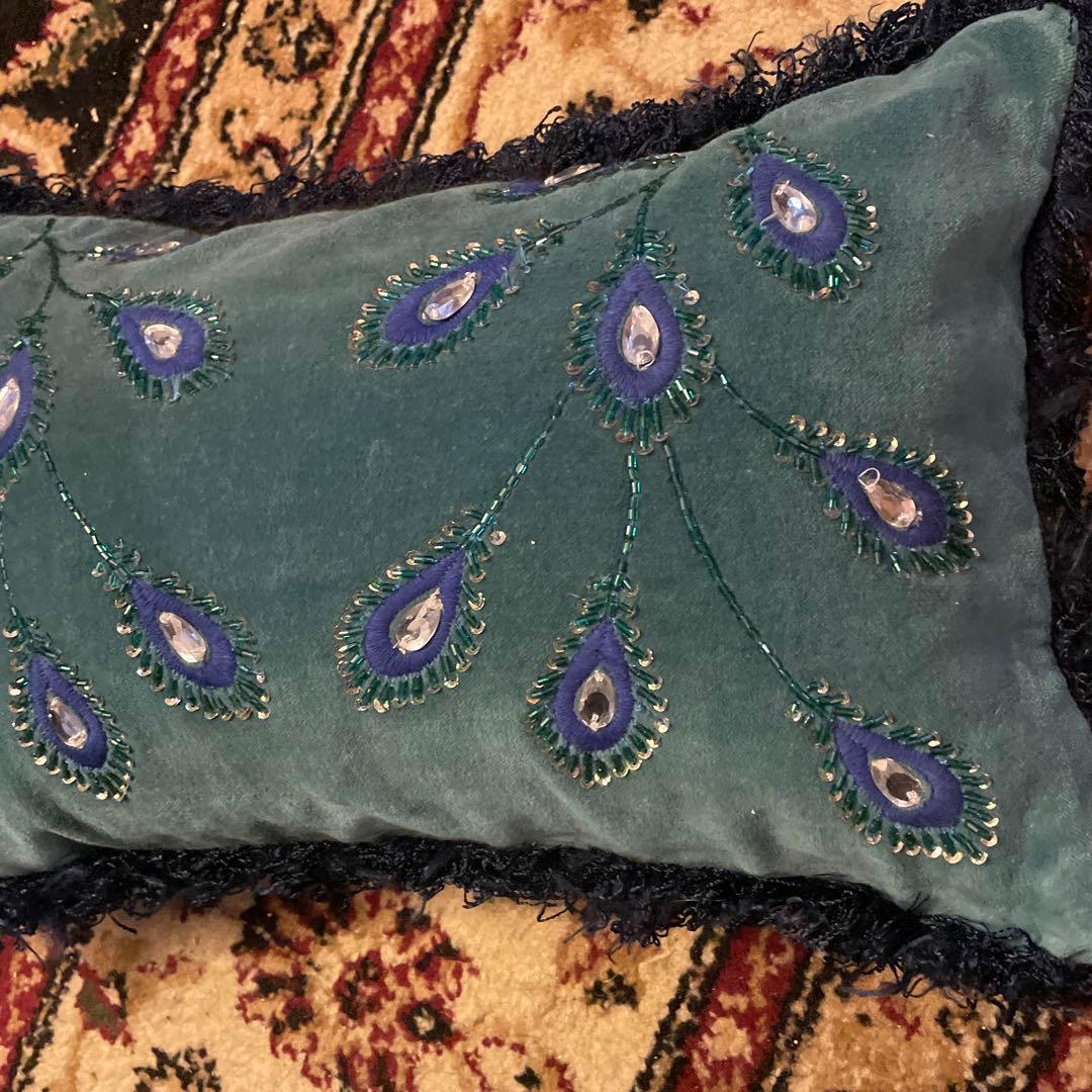 フランフラン　ビーズクッション　グリーン