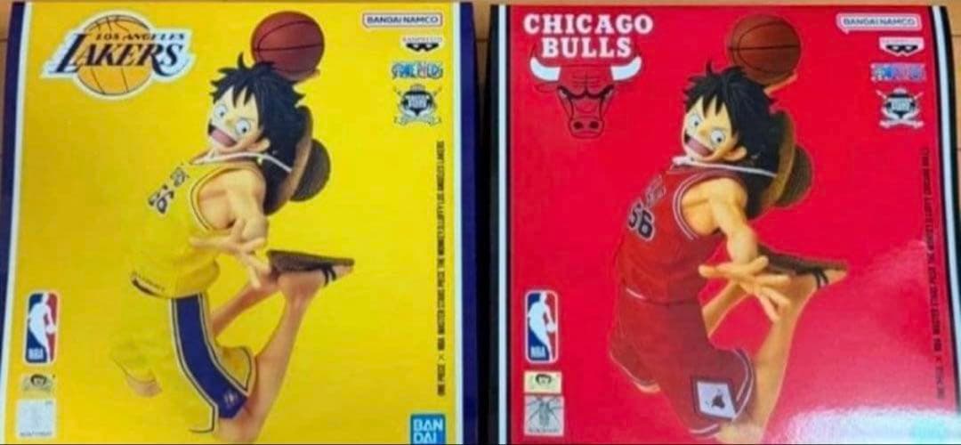 ワンピース × NBA ルフィ フィギュア 2種セット ベースショップ - メルカリ
