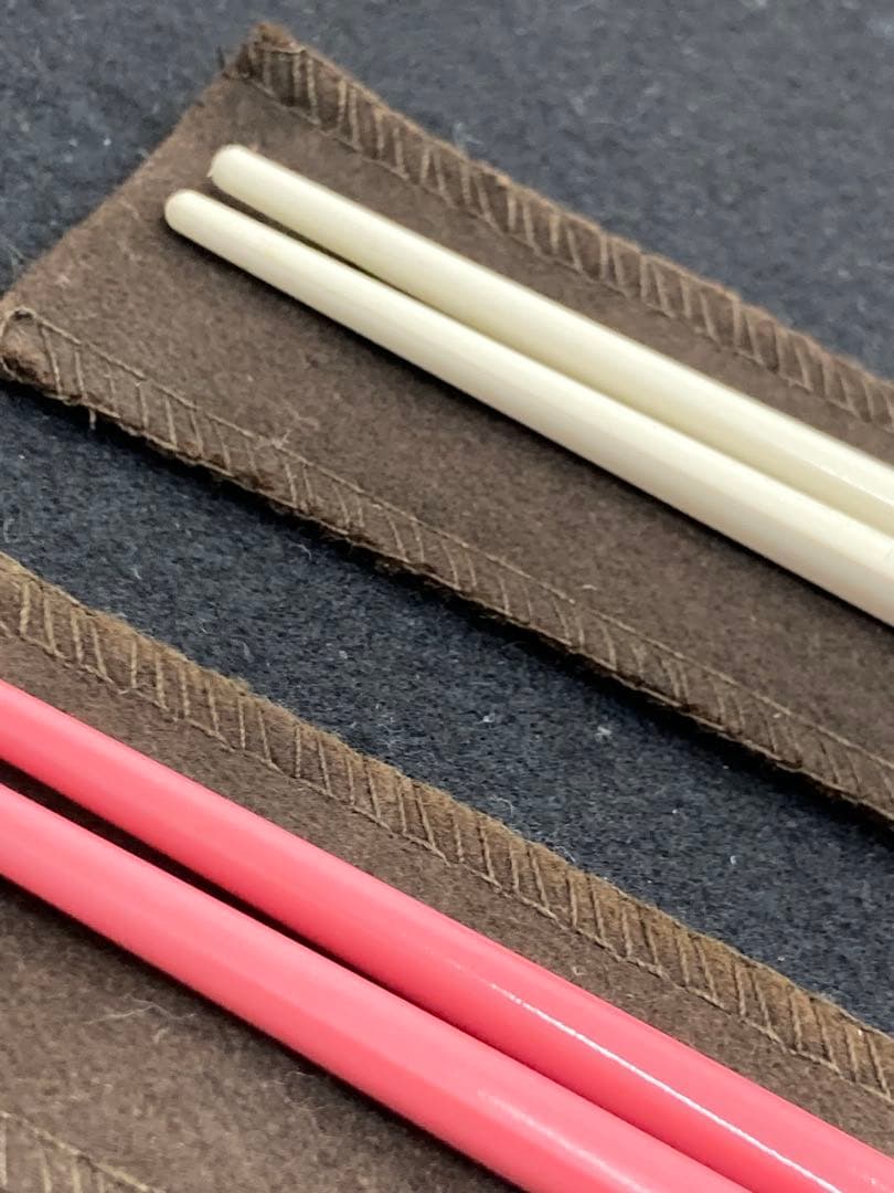 【美品】Christofle クリストフル 高級箸セット ピンク白