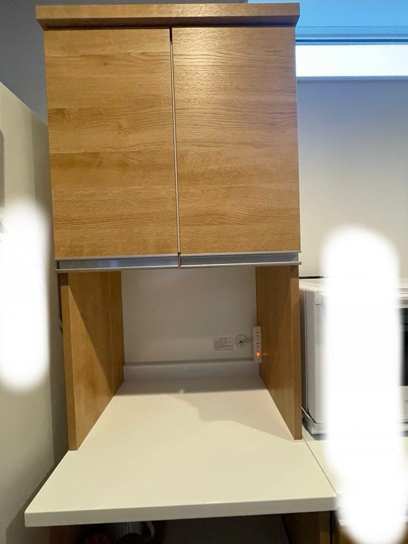 ニトリ木製レンジボード　リガーレ　ナチュラルカラー