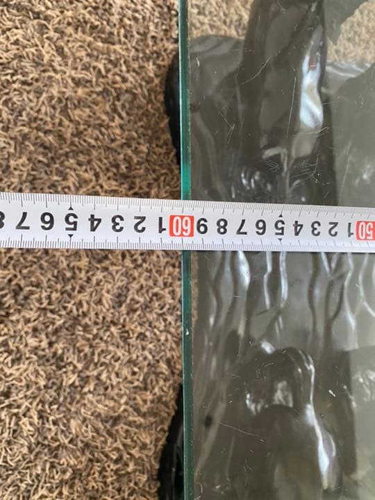 馬台座ガラステーブル