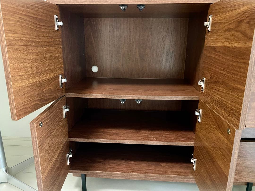 【大型家具】ウッド調キャビネット/送料込み