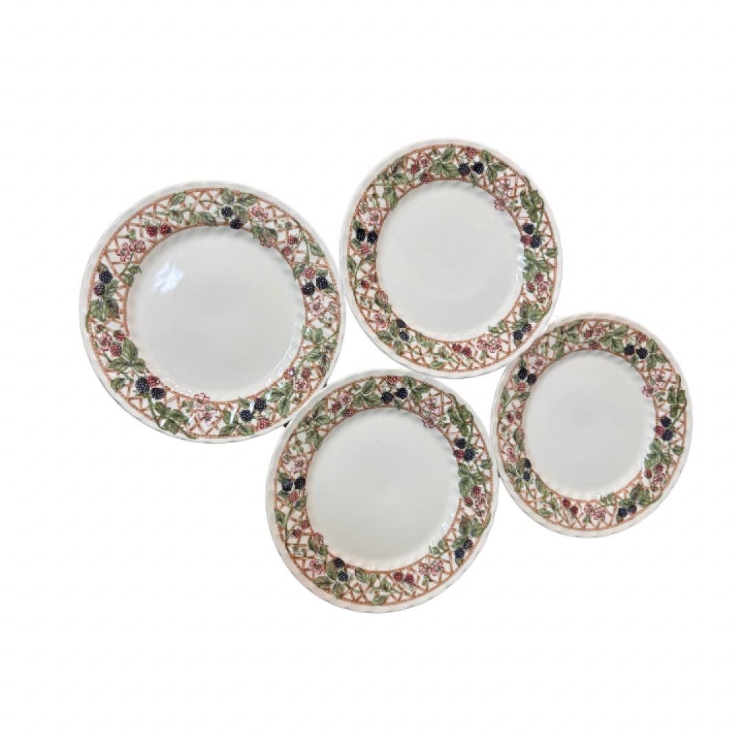 Churchill チャーチル ブラックベリー トレリス　ディナーセット　20点