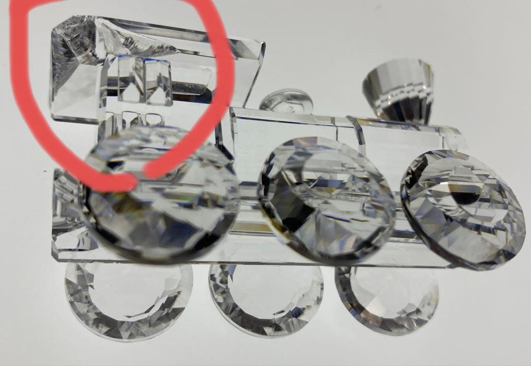 廃盤品　訳あり スワロフスキー　列車6両セット