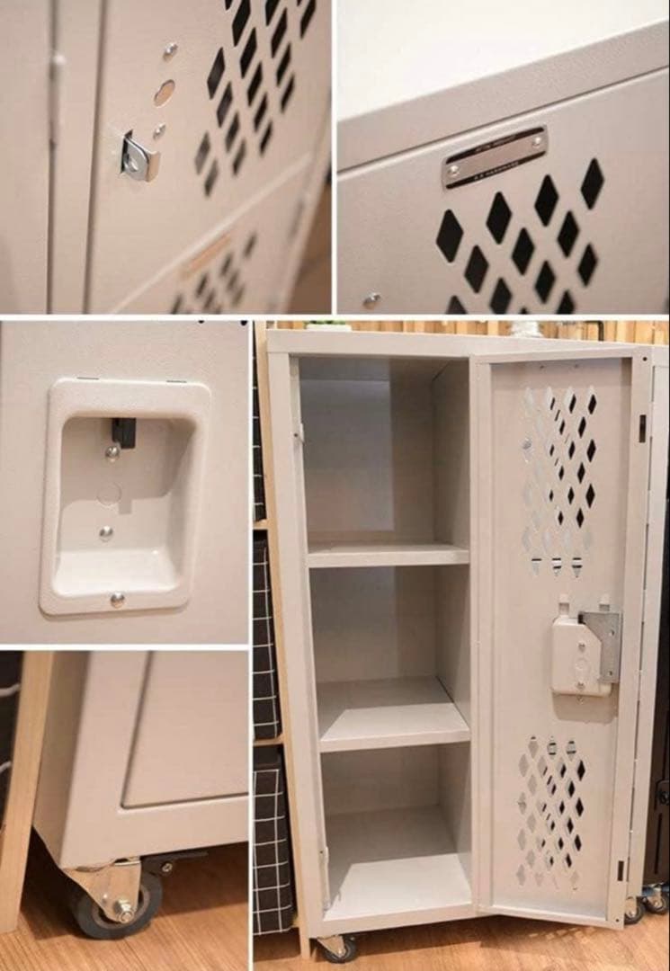 新品 未使用品 東谷 AZUMAYA ロックスチールチェストL アイボリー