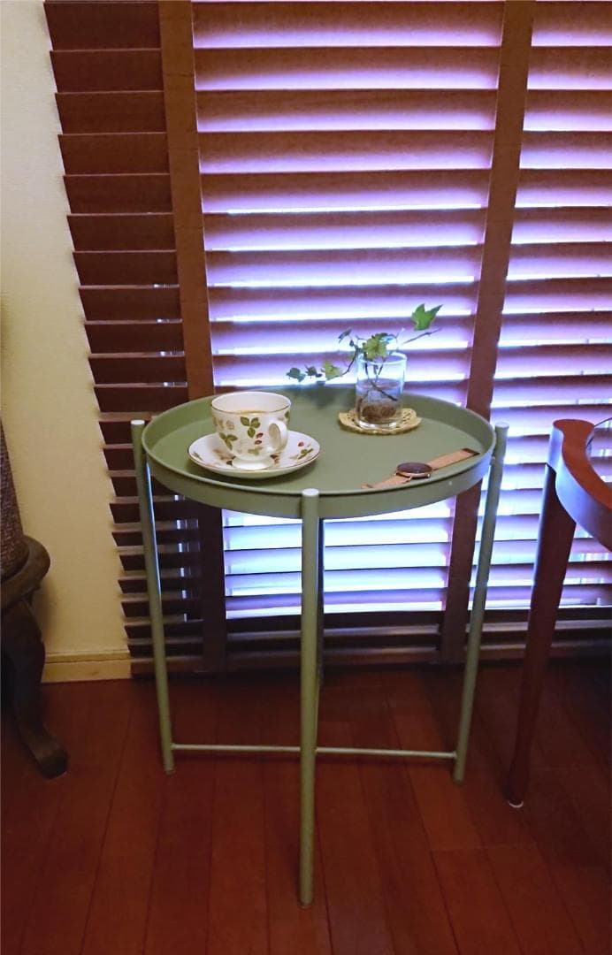 コ字型ナイトテーブル ソファサイドテーブル 広天板