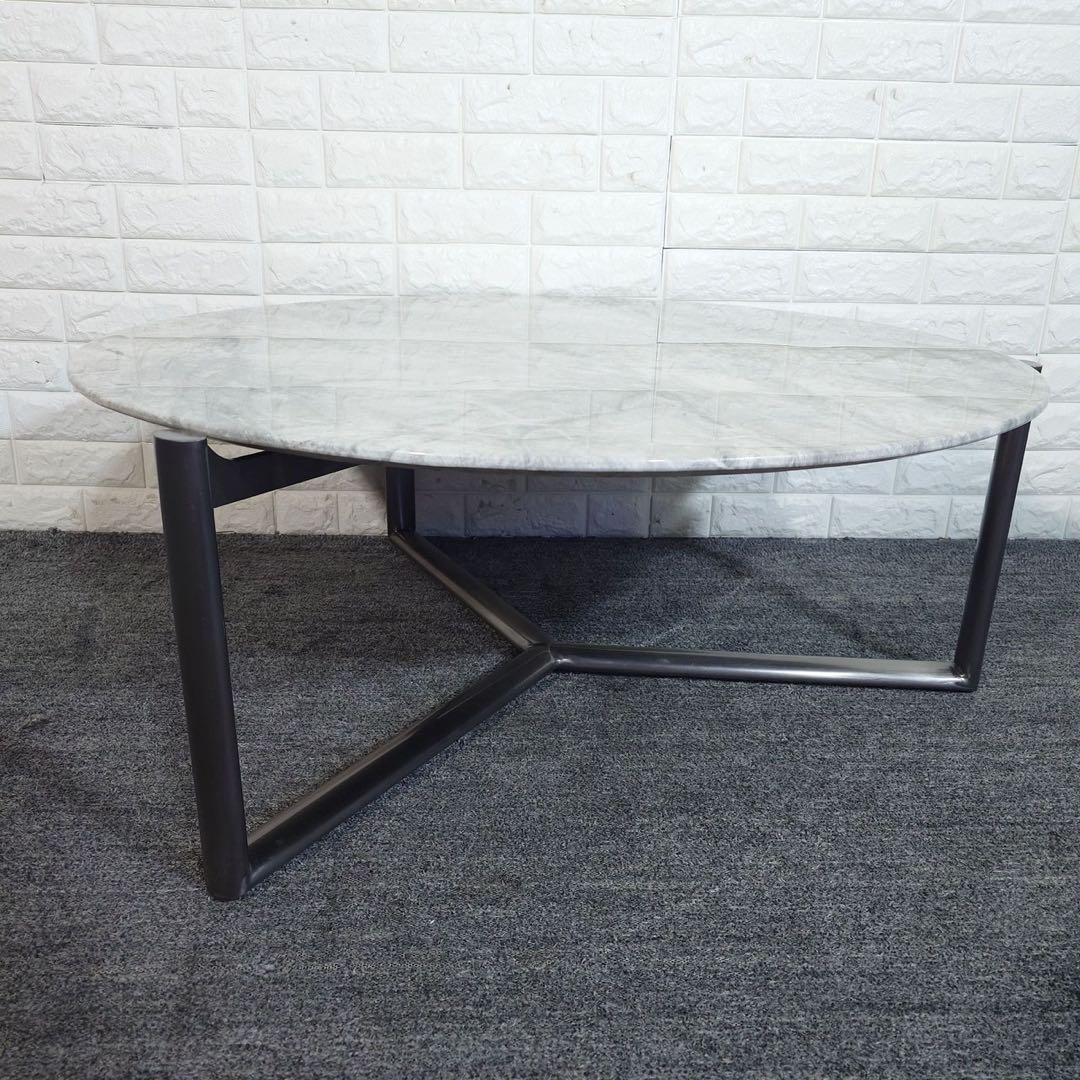 センターテーブル ローテーブル 大理石調 リビングテーブル 家具 J048