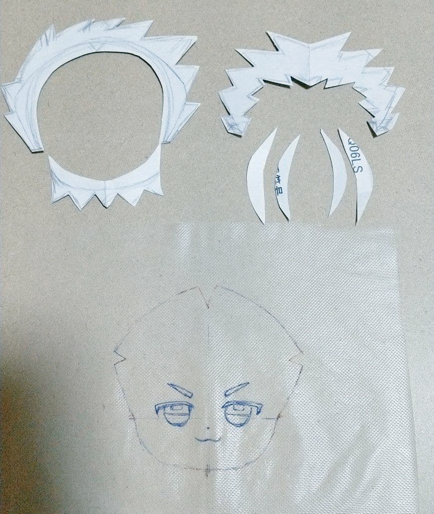 刺繍顔デザインぬいぐるみ